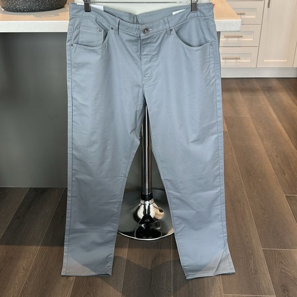 Calvin Klein Slim Fit Stretch Grey Pants Men Size 34 x 32 - Picture 12 of 16